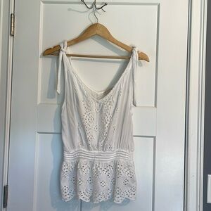 Cynthia Rowley eyelet summer top- size small